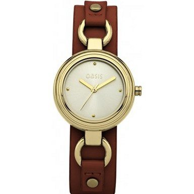 Oasis B1095 Ladies Brown Leather Strap