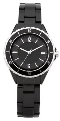 Oasis B1199 Ladies Silver and Black Bracelet