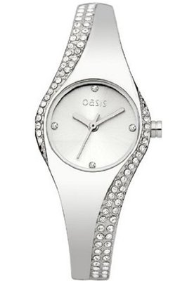 Oasis B1217 Ladies Silver Bangle