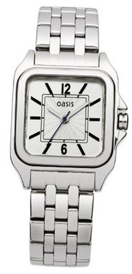 Oasis B1278 Ladies All Silver Bracelet