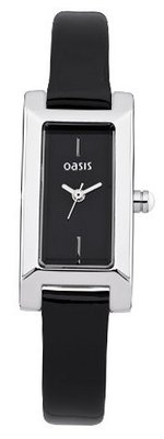 Oasis B1354 Ladies All Black Leather Strap