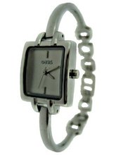 Oasis Half Bangle Silver Colour Analogue B546