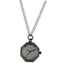 Oasis Hexagonal Gun Metal Faceted Ladies Pendant BV36.80OA