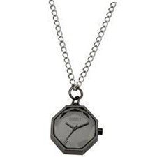 Oasis Hexagonal Gun Metal Faceted Ladies Pendant BV36.80OA