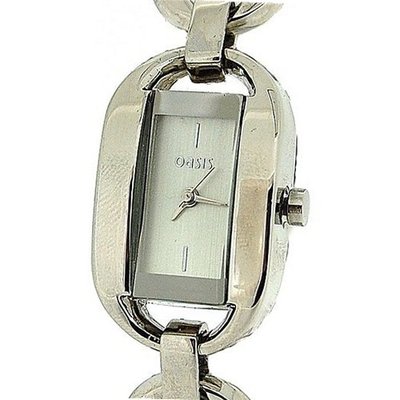 Oasis Ladies Analogue Silver Dial Metal Bracelet Strap Dress B939