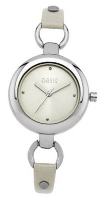 Oasis Quartz with Gold Dial Analogue Display and Beige Leather Strap B1098