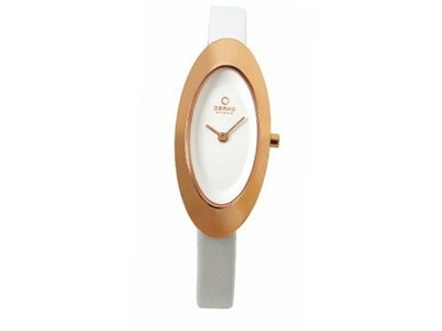 Obaku Denmark Quartz V156LVIRW with Leather Strap