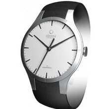 Blossom White Dial Black Leather