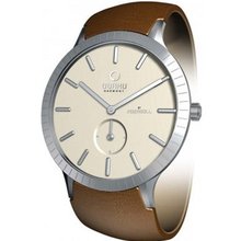 Infinity Cream Dial Brown Leather