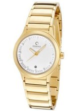 Infinity White Dial Gold Tone Ion Plated Stainless Steel