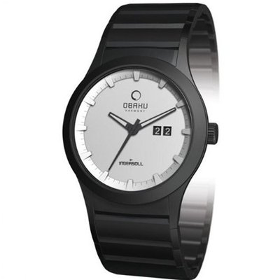 Night White Dial Black Ion Plated Stainless Steel