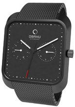 Obaku Harmony Black Dial Black IP Stainless Steel V145UBBMB