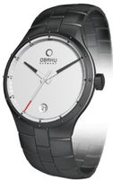 Obaku V111 V111GBWSB Black Stainless-Steel Quartz with White Dial