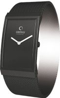 Obaku V127LBBMB Black Stainless-Steel Quartz with Black Dial