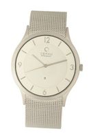 Obaku V132XCIMC Silver Dial Stainless Steel Date