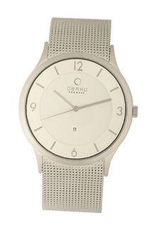 Obaku V132XCIMC Silver Dial Stainless Steel Date