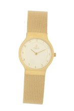 Obaku V133LGGMG Gold Titanium Coated Mesh Steel