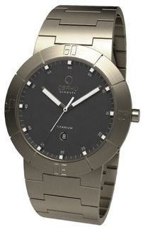 Obaku V140GTJST Grey Titanium Quartz with Grey Dial