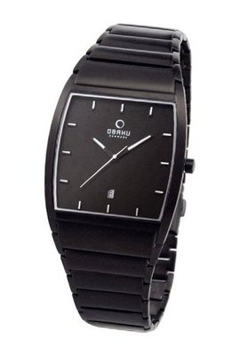 Obaku V142GBBSB Black Stainless-Steel Quartz with Black Dial