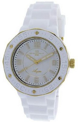 Ceramic Case Rubber Bracelet White Tone Dial
