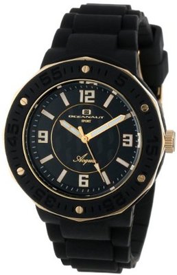 Oceanaut 4AA1C3801 Aqua Black/Gold Rubber