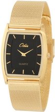 Odin 718-1M Bk2 Gold Plated Stainless Steel Quartz Dress