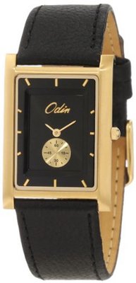 Odin 721-1M Bk Gold Plated Stainless Steel Quartz Dress
