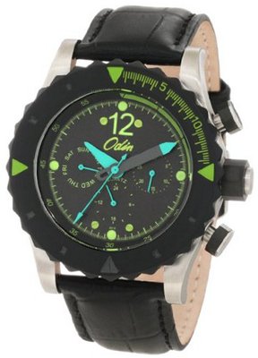 Odin 8016-5M Quartz With Dual Time Zone, Day, And Date Functions