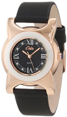 Odin 8050-3L Bk Precision Quartz 3-Hand with Leather Strap