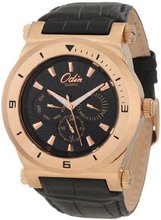 Odin 869-3M Bk Precision Quartz Multifunction Day and Date with Leather Strap