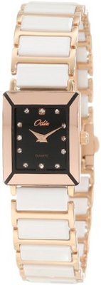 Odin 902-13L Bk Precision Quartz and Rose Gold Tone