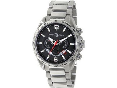 Officina Del Tempo COMPETITION 43mm Chronograph Stainless Steel Band (OT10461122B) Made in Italy