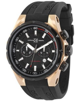 Officina Del Tempo - Sail II - 45mm Chrono - Black/Rosegold