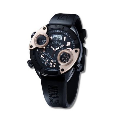 Offshore Cockpit Dualtime OFF 010 D with Silicone Strap