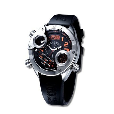 Offshore Cockpit Dualtime OFF 010 E with Silicone Strap