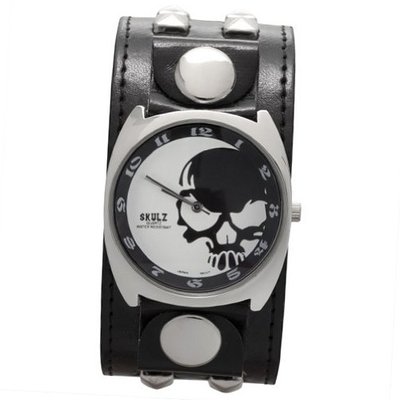 Large Black Side Skull Band