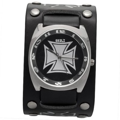 Large Silver Iron Cross Band