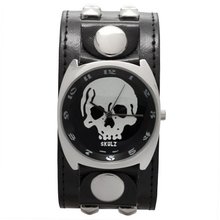 Large Silver Skull Band