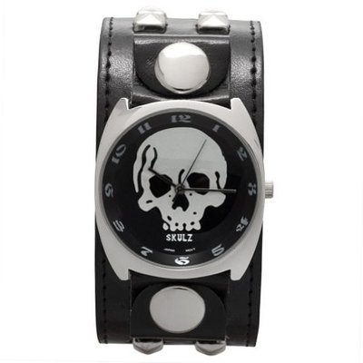 Large Silver Skull Band