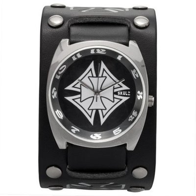 Silver Double Iron Cross Band