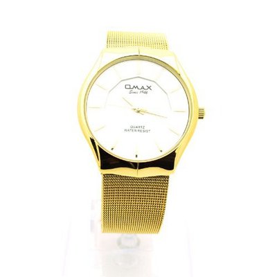 Gold 60's Vintage Timepiece Style Metal Mesh Bracelet Band for