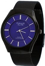 Omax #00SGM011B004 Norwegian Collection Gunmetal Mesh Band Slim Analog