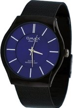 Omax #00SGM021B004 Norwegian Collection Gunmetal Mesh Band Slim Analog