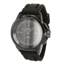 Omax Fashion in Black Oversize Metal Case and Silicone Bands