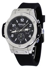 Omax #PA06P22A Sports Bang Collection Multi-Functional Black Silicone Band