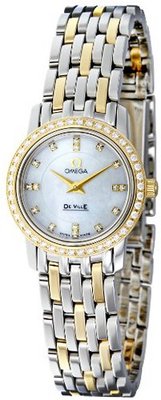 Omega 4375.75 White Mother-Of-Pearl Dial DeVille Prestige