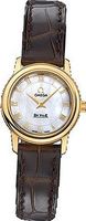 Omega De Ville Prestige Mother of Pearl Dial 18kt Yellow Gold Brown Leather Ladies 4670.71.02