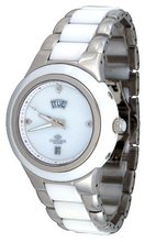 Oniss #ON435-M Eleganza Silver Trim Stainless Steel White Ceramic Combo