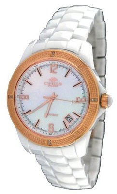 Oniss ON793-LRG Ceramic Diamond Rose Gold Bezel