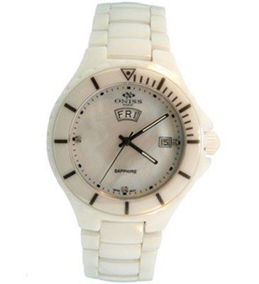 Oniss ON8011-M Swiss Made Brown Ceramic MOP Dial